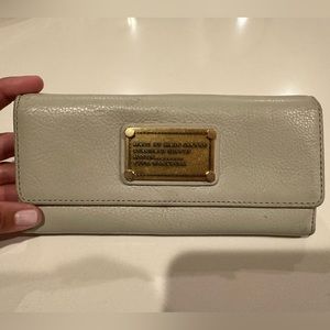 Genuine cream leather Marc Jacobs wallet